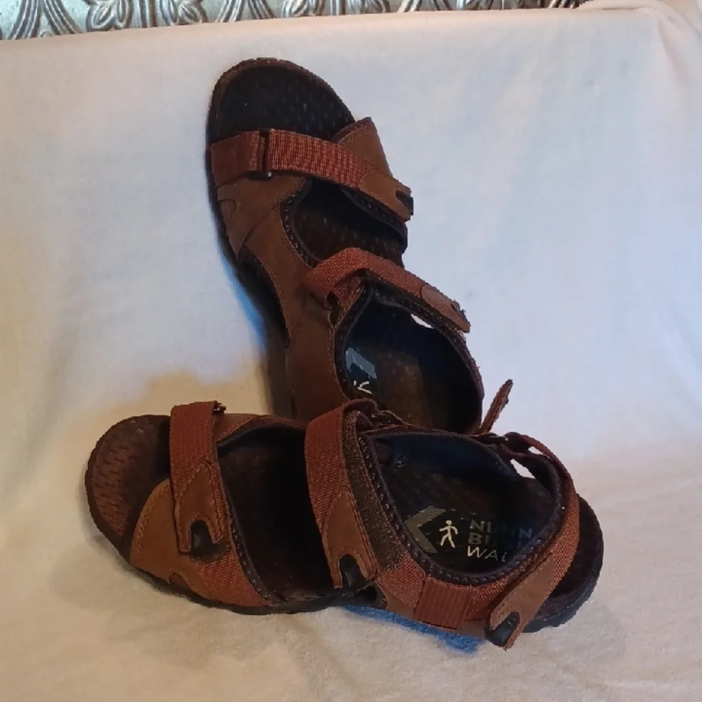Nunn Bush Brown Walking Sandals Mens Size 12